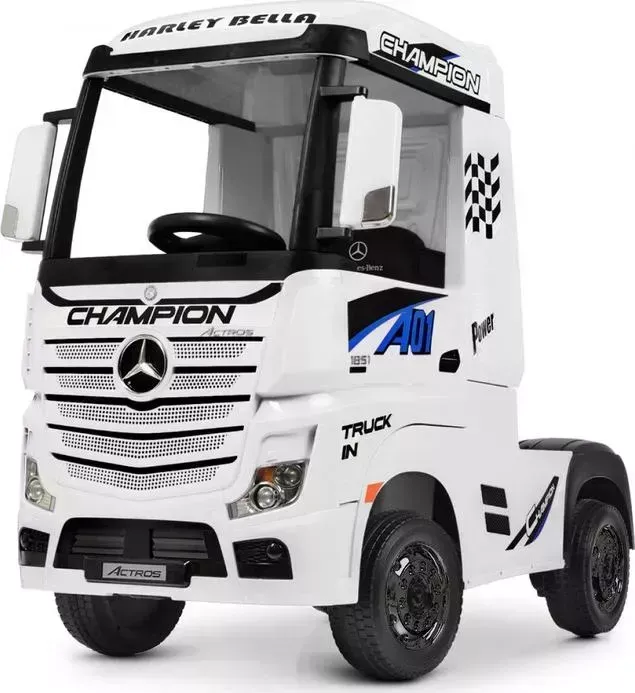 Детский электромобиль Harleybella Mercedes-Benz Actros 4WD 12V - HL358-LUX-WHITE