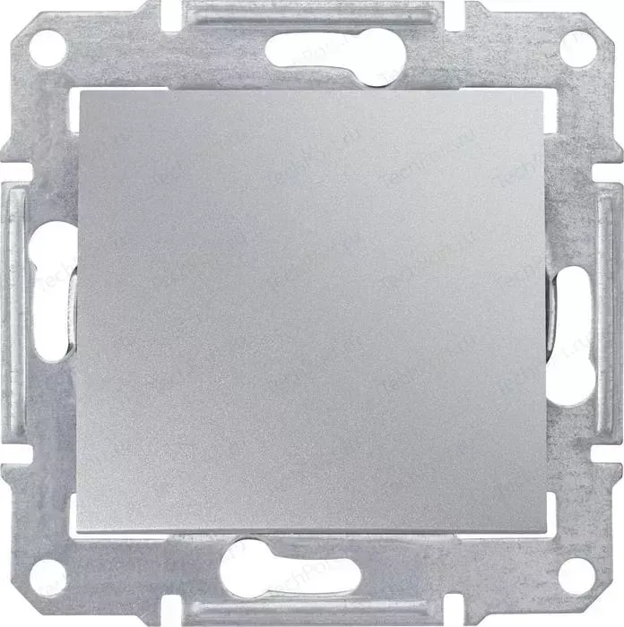 Выключатель одноклавишный Schneider Electric механизм СП Sedna 10А IP20 алюминий SDN0100160