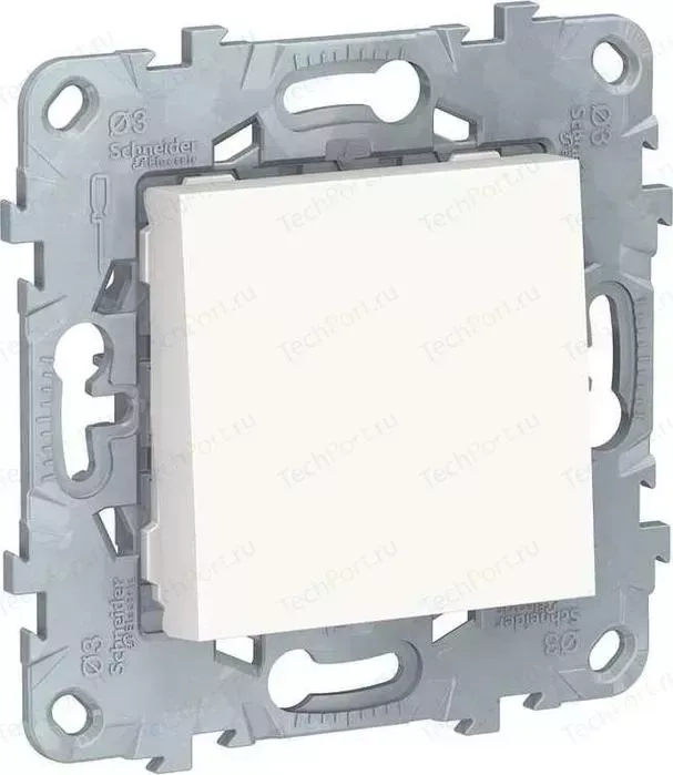 Выключатель одноклавишный Schneider Electric UNICA NEW (сх.1) 10AX 250В белый NU520118