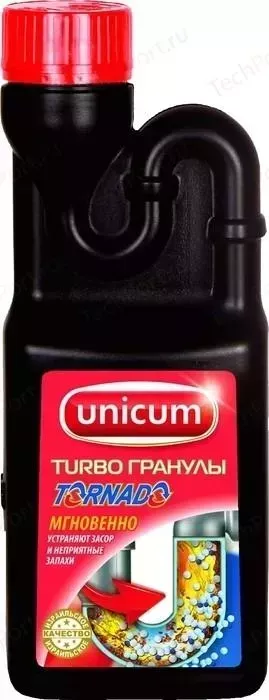 Средство UNICUM Tornado гранулированное для удаления засоров, 600 г