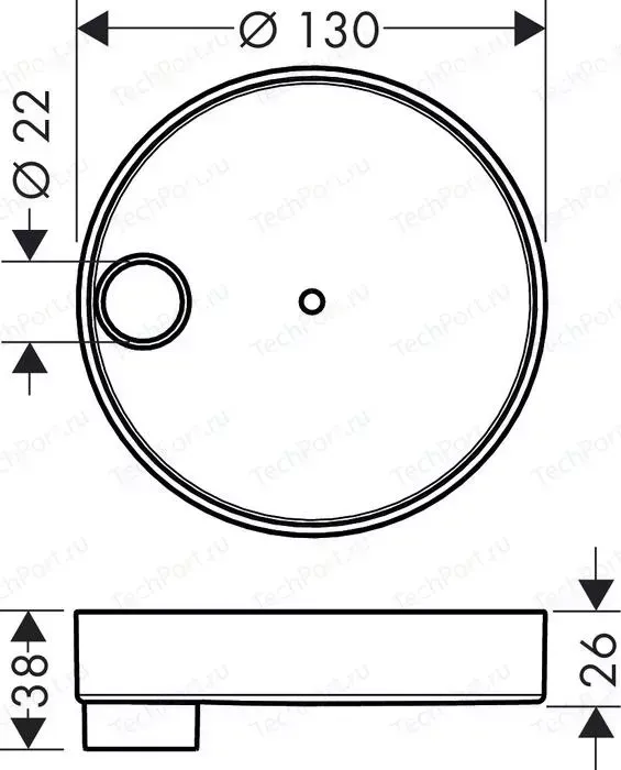 Мыльница Hansgrohe Cassetta S Puro 28679000HG (28679000)