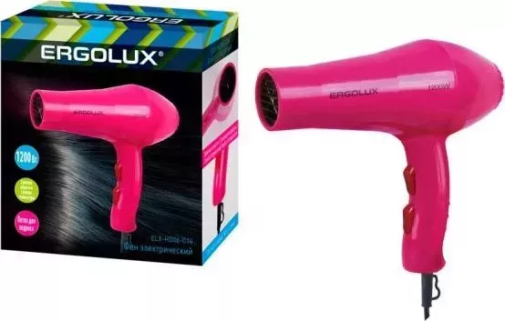 Фен  ERGOLUX ELX-HD06-C14 розовый