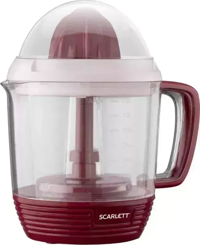 Соковыжималка SCARLETT SC-JE50C08 красный/белый