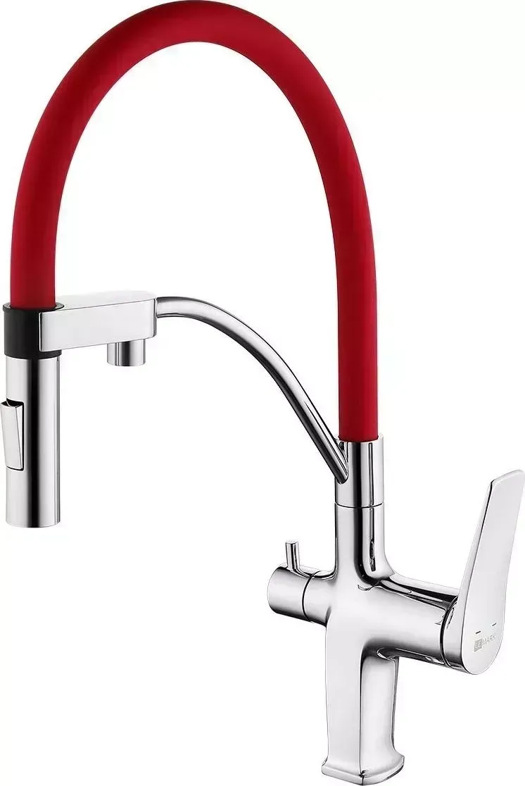 Смеситель для кухни LEMARK Comfort LM3074C-Red