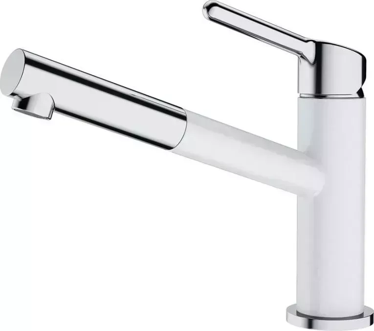 Смеситель для кухни Franke ORBIT PULL-OUT хром/белый (115.0623.139)