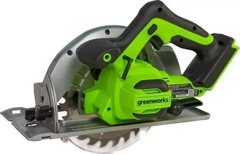 Пила циркулярная GreenWorks GD24CS без АКБ и ЗУ (1500907)