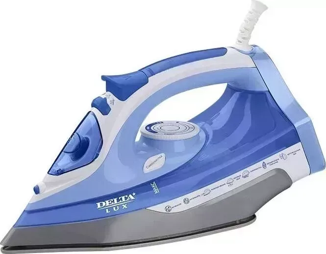 Утюг DELTA LUX DL-712 белый с синим