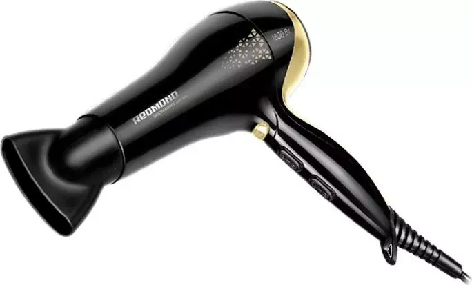 Фен REDMOND RF-5221 черный/золотистый