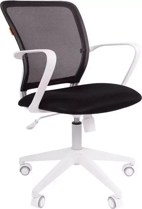 Кресло офисное CHAIRMAN 698 белый пластик TW-11/TW-01 черный