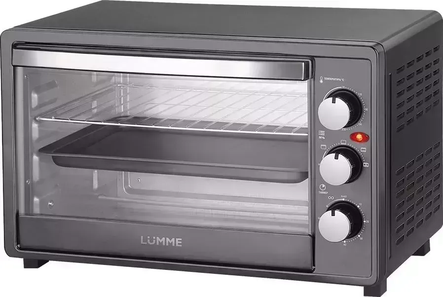 Мини-печь LUMME LU-1709 серый жемчуг