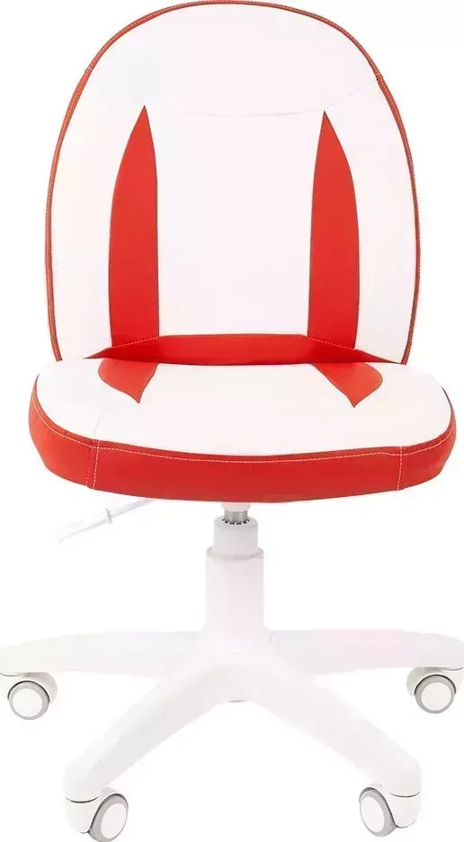 Кресло офисное CHAIRMAN Kids 122 экопремиум красный/ белый тыл