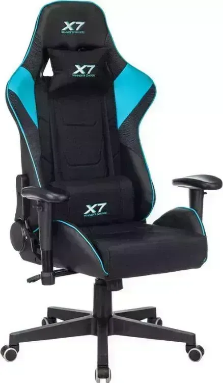 Кресло офисное A4TECH X7 GG-1100 черный/голубой
