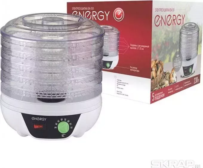 Сушилка для овощей и фруктов ENERGY продуктов EN-551