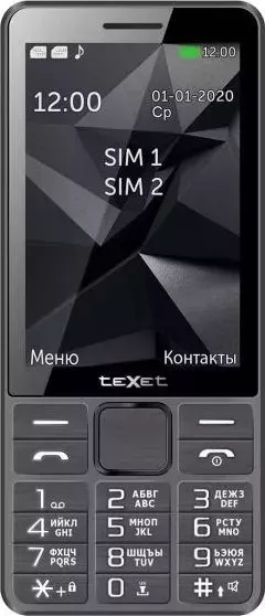 Мобильный телефон TeXet Смартфон TM-D324 серый