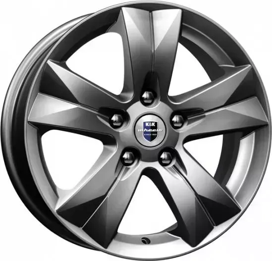 Диск автомобильный КиК Crossline 6.5x16/5x114.3 ET45 D66.1 дарк-платинум 6.5X16/5X114.3