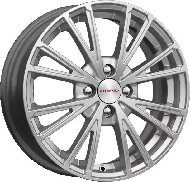 Диск автомобильный RAPID Меандр-оригинал 6x15/4x100 ET40 D60.1 сильвер-SK 6X15/4X100