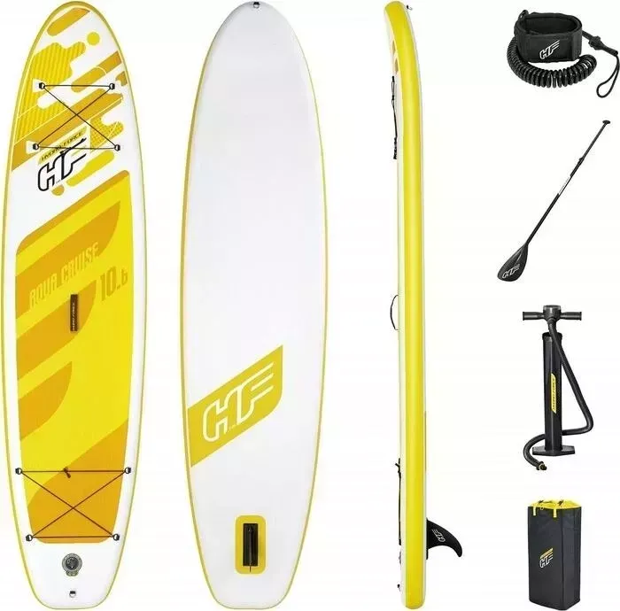 SUP-доска BESTWAY 65348 BW Aqua Cruise 320x76x12 см, насос, весло, лиш, ремнабор, сумка, до 110кг