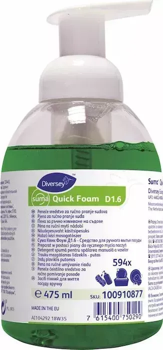 Средство Suma для мытья посуды Quick Foam D16, 475 мл