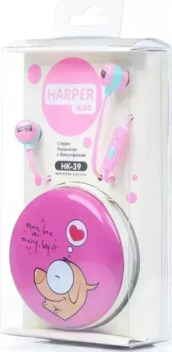 Наушники HARPER KIDS HK-39 Pink