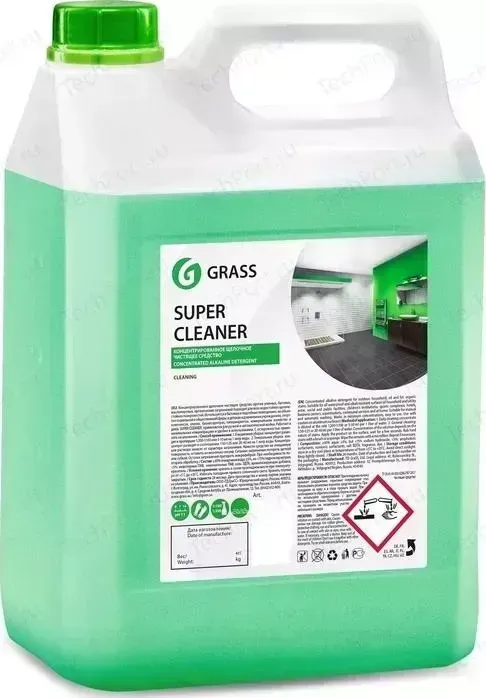 Концентрированое щелочное моющее средство GRASS Super Cleaner, 5 л