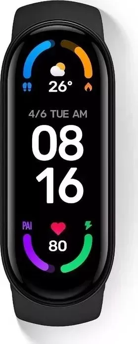Фитнес-трекер XIAOMI Mi Band 6 XMSH15HM AMO корп.:черный рем.:черный (BHR4951GL)
