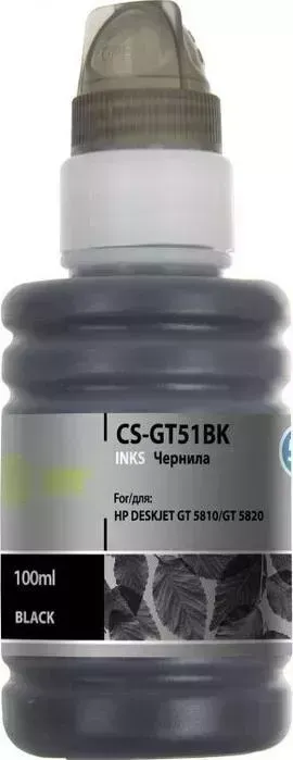 Чернила CACTUS CS-GT51BK black100 мл (для DeskJet GT 5810/5820/5812/5822) (CS-GT51BK)