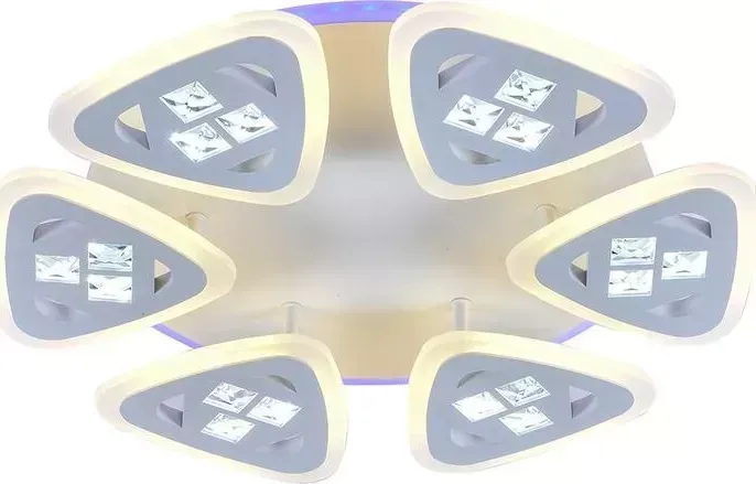 Люстра Profit Light светодиодная 18028/6 WHT 132W+11W RGB