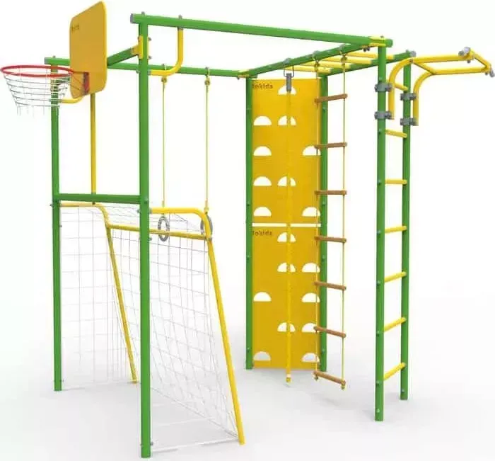 Детский спортивный комплекс Rokids УДСК-7 Атлет-Т ,Ультрамарин-желтый