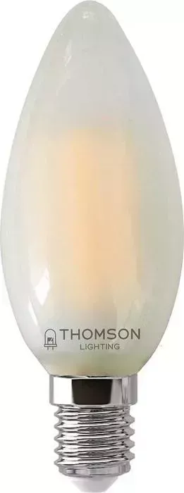 Лампа THOMSON светодиодная филаментная E14 9W 6500K свеча матовая TH-B2382