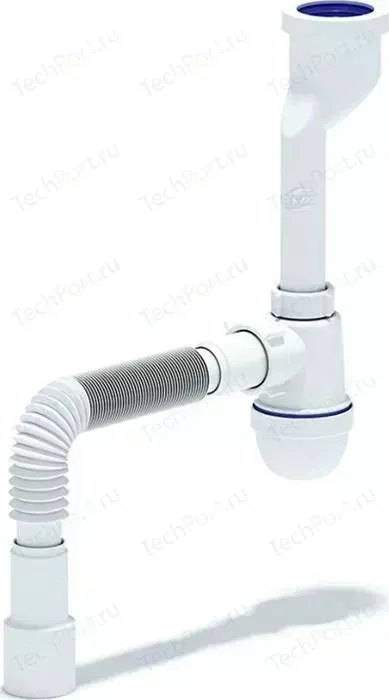 Сифон для писсуара АНИ пласт D40/50, с гофрой D40x40/50 (U0115)