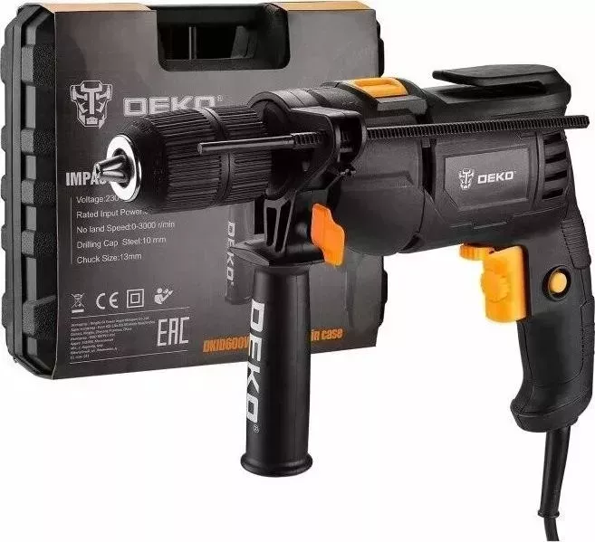 Дрель сетевая  Deko DKID600W (063-4163)