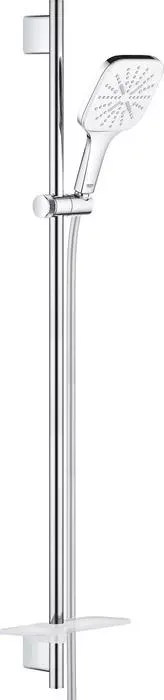 Душевой гарнитур Grohe Rainshower SmartActive с полочкой, белая луна (26587LS0)