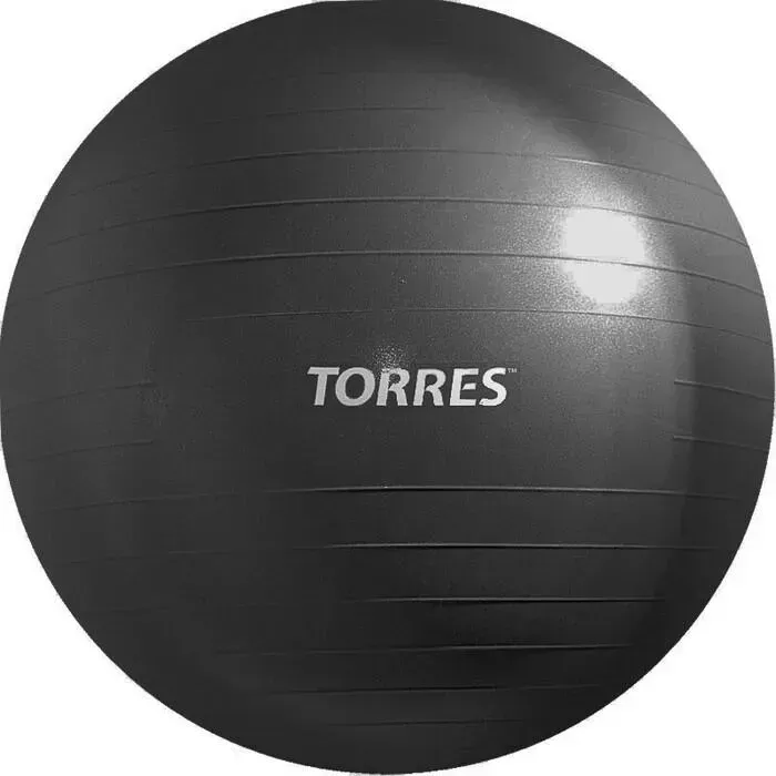 Фитбол TORRES AL121185BK, 85 см, антивзрыв, с насосом, темно-серый