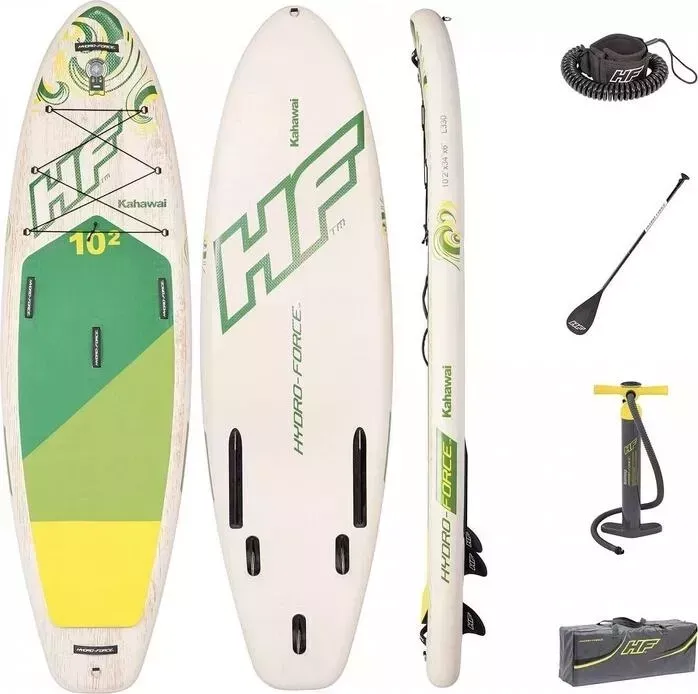 SUP-доска BESTWAY 65308 BW Kahawai 310x86x15 см, насос, весло, лиш, ремнабор, сумка, до 140кг