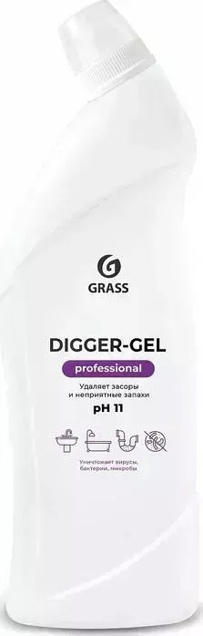 Чистящее средство GRASS Professional Digger-Gel для прочистки канализационных труб, 1 л(125569)