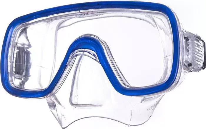 Маска для плавания Salvas Domino Jr Mask, арт. CA105C1TBSTH, безопасн.стекло, Silflex, р. Junior, синий