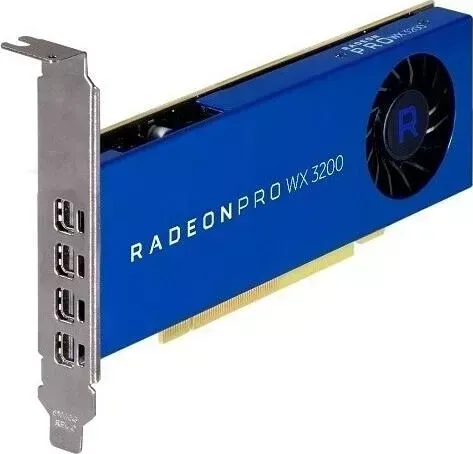 Видеокарта DELL 4GB AMD Radeon Pro WX3200 (4 mDP) FH (490-BFQR)
