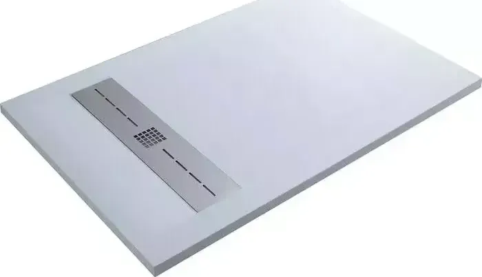 Душевой поддон AQUANET Delight 140x90 с сифоном, белый камень
