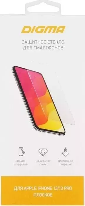 Защитное стекло для экрана DIGMA DGG2AP13PM Apple iPhone 13 Pro Max 2.5D 1шт.