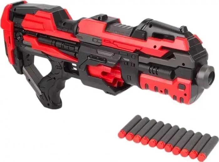 Автоматический бластер Zecong Toys Дробовик с обоймой на 10 мягких патронов - FJ822