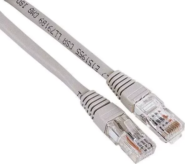 Кабель Патч-корд HAMA H-30595 cat5E 3м серый RJ-45 (m)-RJ-45 (m)