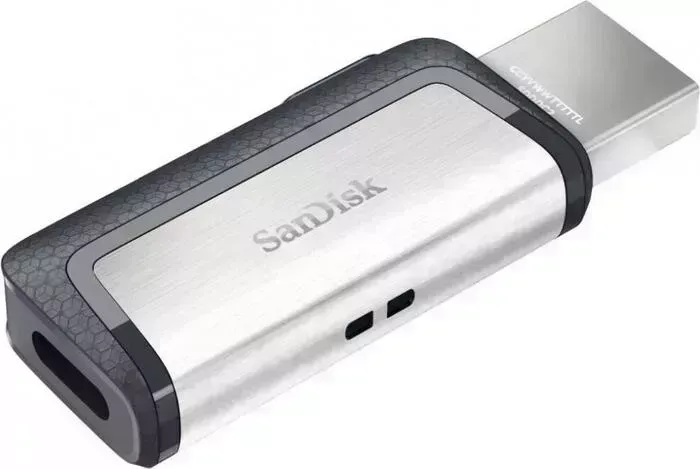Флеш-диск SANDISK 128Gb Ultra Dual SDDDC2-128G-G46 USB3.0 серый/узор