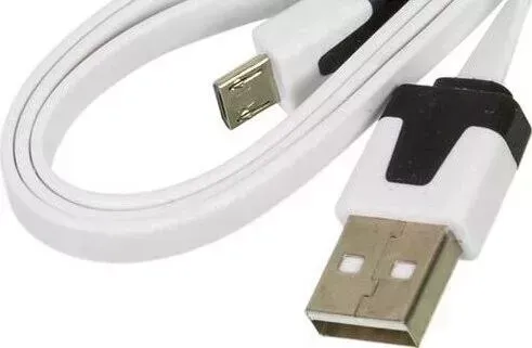 Кабель BURO BHP MICROUSB 1M FLAT micro USB B (m) USB A(m) 1м белый плоский