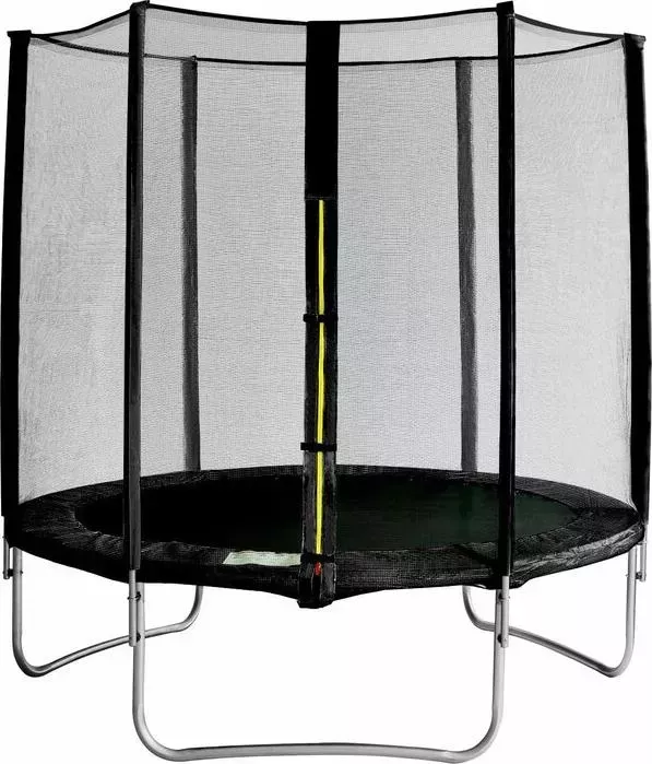 Батут Trampoline Капризун 180 см с лестницей и внешней сеткой черный