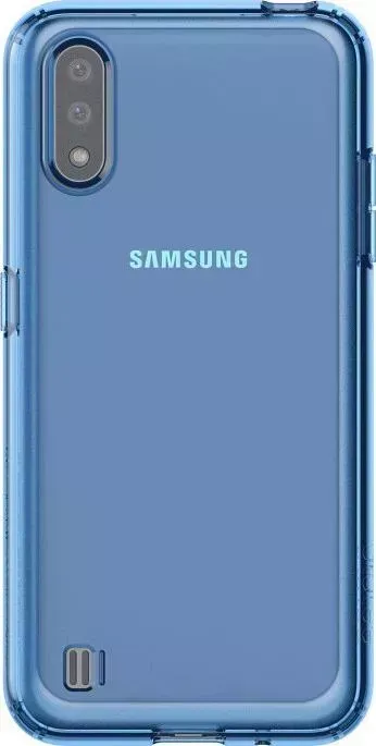 Чехол (клип-кейс) SAMSUNG для Galaxy A01 araree A cover синий (GP-FPA015KDALR)
