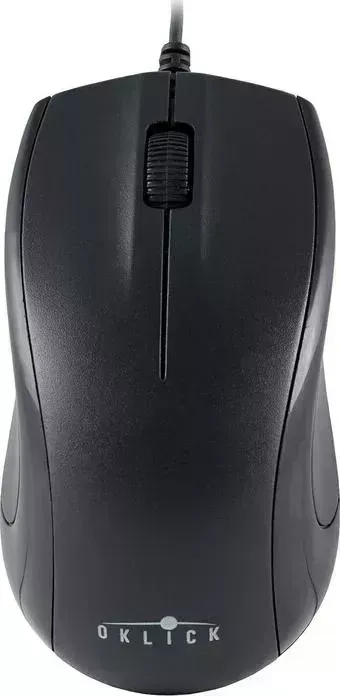 Мышь проводная OKLICK 185M USB черный