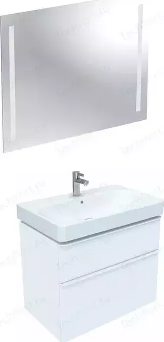 Мебель для ванной Geberit Smyle Square 75 белый глянец