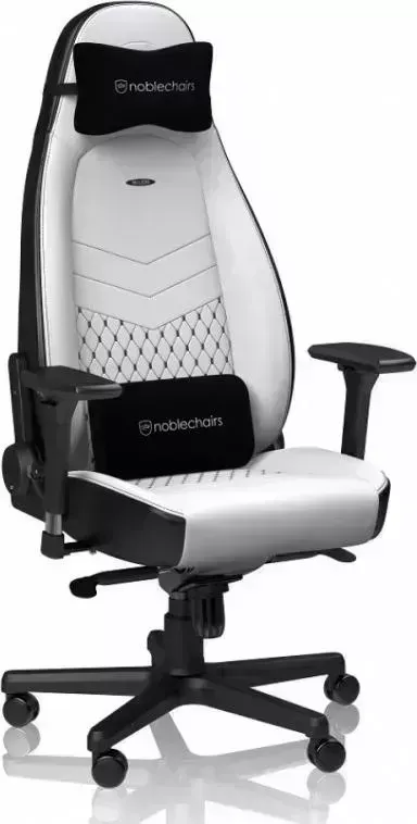 Кресло офисное Noblechairs ICON Ed. White (NBL-ICN-PU) Hybrid Leather / black