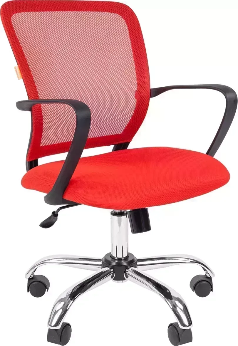 Кресло офисное CHAIRMAN 698 TW-69 красный хром new