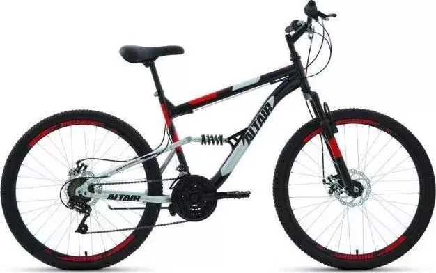 Велосипед  Altair MTB FS 26 2.0 D черный/красный (RBK22AL26072)